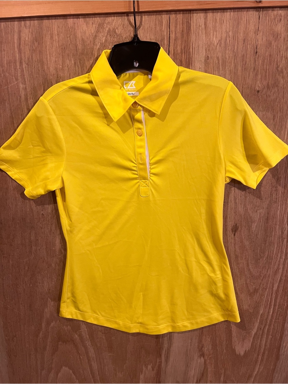 Women’s Yellow Short-Sleeve Golf Polo Top
